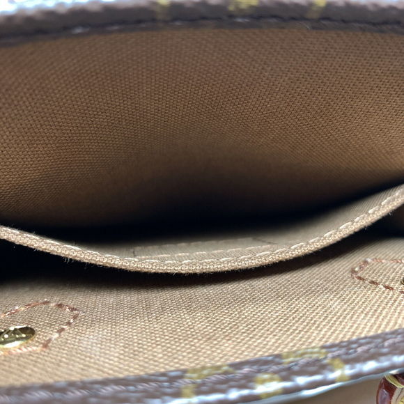 LOUIS VUITTON Petit Sac Plat Shoulder Handbag M442 Monogram Canvas - Picture 6 of 12